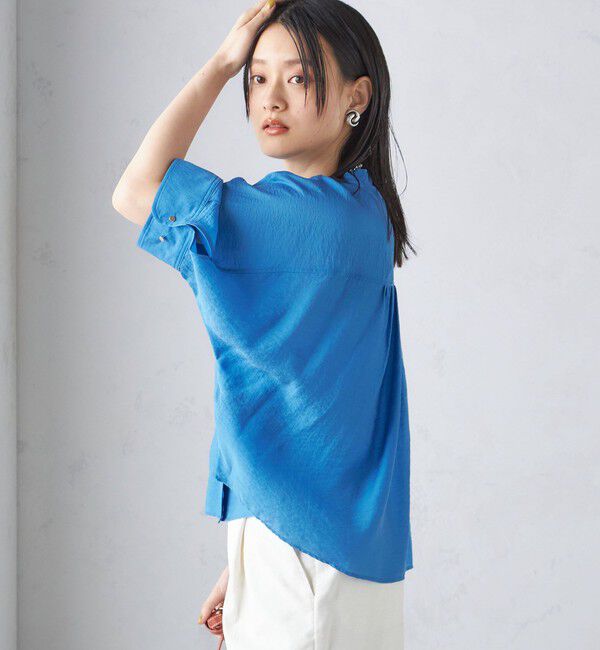 SHIPS for women「【実力派ベーシック】〈手洗い可能〉シルク混 シアー 羽織 シャツ」|シャツ・ブラウス|