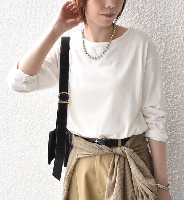 SHIPS Colors 「SHIPS Colors:コットン レイヤード TEE 3（ロンT）◇」|Tシャツ・カットソー|オフホワイト