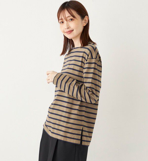 SHIPS Colors 「SHIPS Colors:コットン レイヤード TEE 3（ロンT）◇」|Tシャツ・カットソー|キャメル