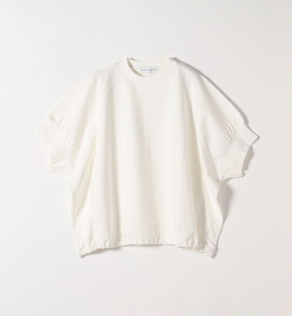 quaranciel「《一部追加予約》quaranciel:〈洗濯機可能〉ライト ポンチ ハーフスリーブ ドロスト ルーズ TEE」|Tシャツ・カットソー|