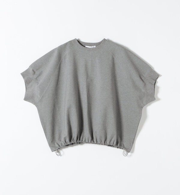 quaranciel「《一部追加予約》quaranciel:〈洗濯機可能〉ライト ポンチ ハーフスリーブ ドロスト ルーズ TEE」|Tシャツ・カットソー|