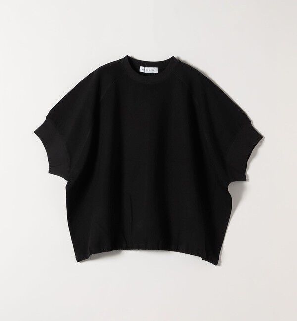 quaranciel「《一部追加予約》quaranciel:〈洗濯機可能〉ライト ポンチ ハーフスリーブ ドロスト ルーズ TEE」|Tシャツ・カットソー|