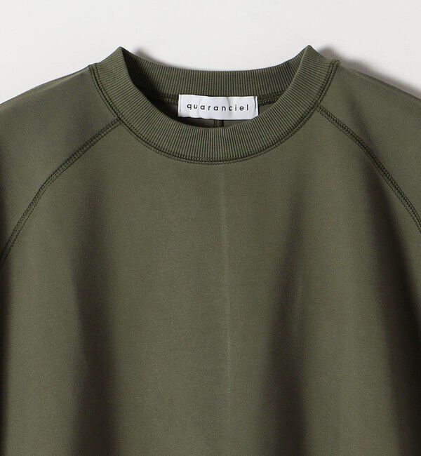 quaranciel「《一部追加予約》quaranciel:〈洗濯機可能〉ライト ポンチ ハーフスリーブ ドロスト ルーズ TEE」|Tシャツ・カットソー|