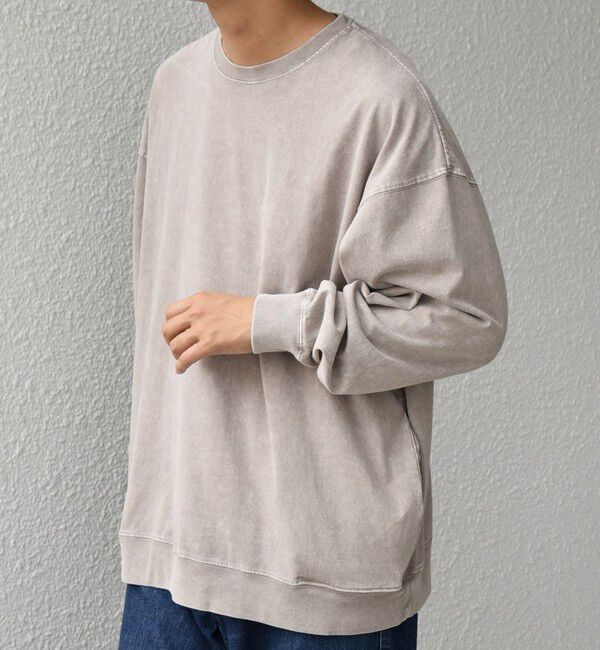 SHIPS any「ONEITA: ケミカルウォッシュ サイド ポケット リラックス Tシャツ(ロンT)」|Tシャツ・カットソー|