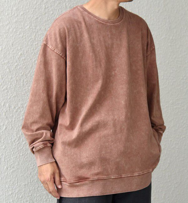 SHIPS any「ONEITA: ケミカルウォッシュ サイド ポケット リラックス Tシャツ(ロンT)」|Tシャツ・カットソー|