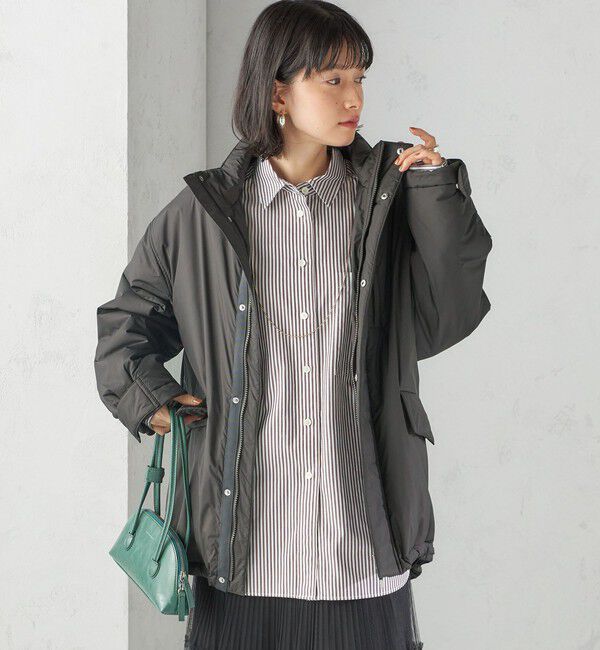 SHIPS for women「〈手洗い可能〉IMBOTEX 中綿 ミディ ジャケット」|その他|