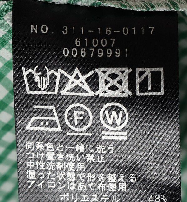SHIPS for women「SHIPS Primary Navy Label:ストレッチ ギンガム ボウタイ ブラウス」|シャツ・ブラウス|