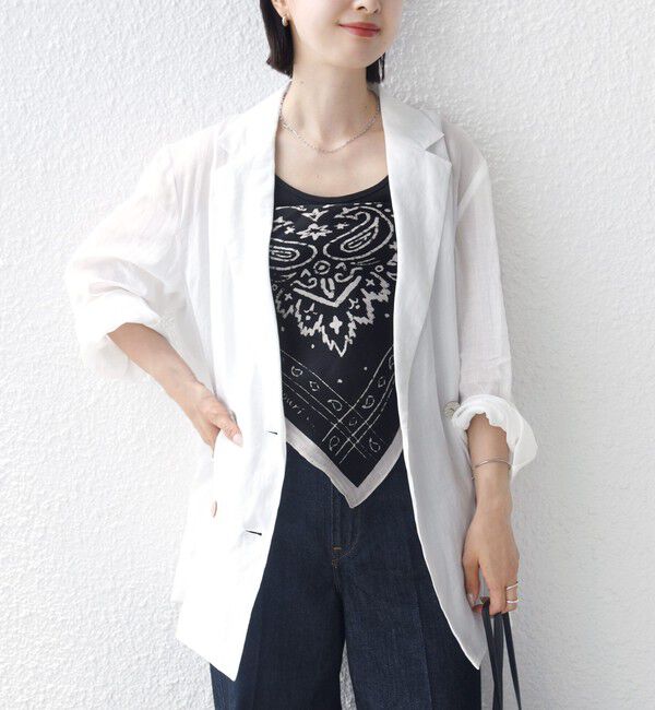 SHIPS for women「〈手洗い可能〉ラミー 4 ジャケット 26SS」|テーラードジャケット|