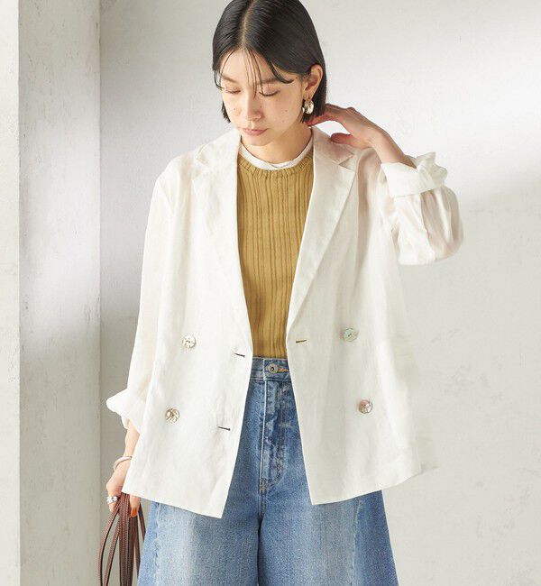 SHIPS for women「〈手洗い可能〉ラミー 4 ジャケット 26SS」|テーラードジャケット|