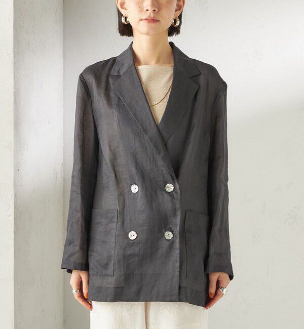 SHIPS for women「〈手洗い可能〉ラミー 4 ジャケット 26SS」|テーラードジャケット|