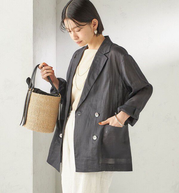 SHIPS for women「〈手洗い可能〉ラミー 4 ジャケット 26SS」|テーラードジャケット|