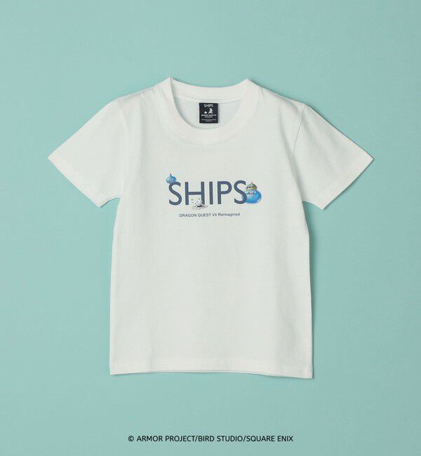 SHIPS KIDS「DQVIIR &times; SHIPS:100～140cm モンスターコラボ ロゴ Tシャツ〈KIDS〉」|Tシャツ・カットソー|ホワイト