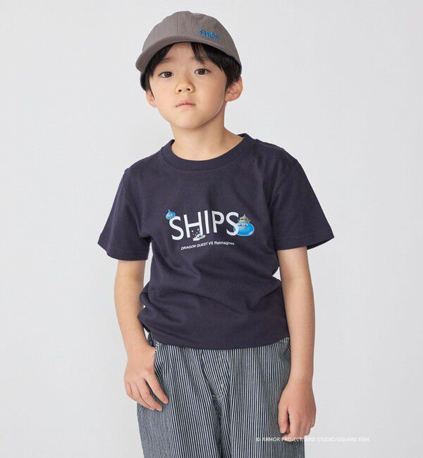 SHIPS KIDS「DQVIIR &times; SHIPS:100～140cm モンスターコラボ ロゴ Tシャツ〈KIDS〉」|Tシャツ・カットソー|