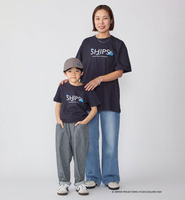 SHIPS KIDS「DQVIIR &times; SHIPS:100～140cm モンスターコラボ ロゴ Tシャツ〈KIDS〉」|Tシャツ・カットソー|