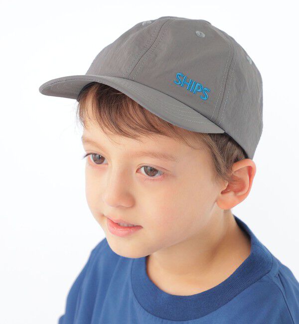 SHIPS KIDS「SHIPS KIDS:日除け付き ロゴ キャップ」|キャップ・キャスケット|