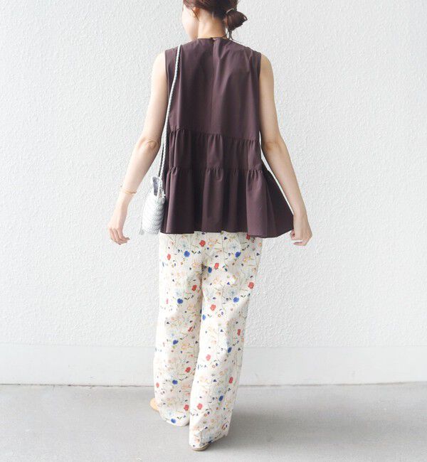 SHIPS for women「〈接触冷感 / 撥水加工〉TEXBRID(R) タフタ ノースリーブ ブラウス」|シャツ・ブラウス|