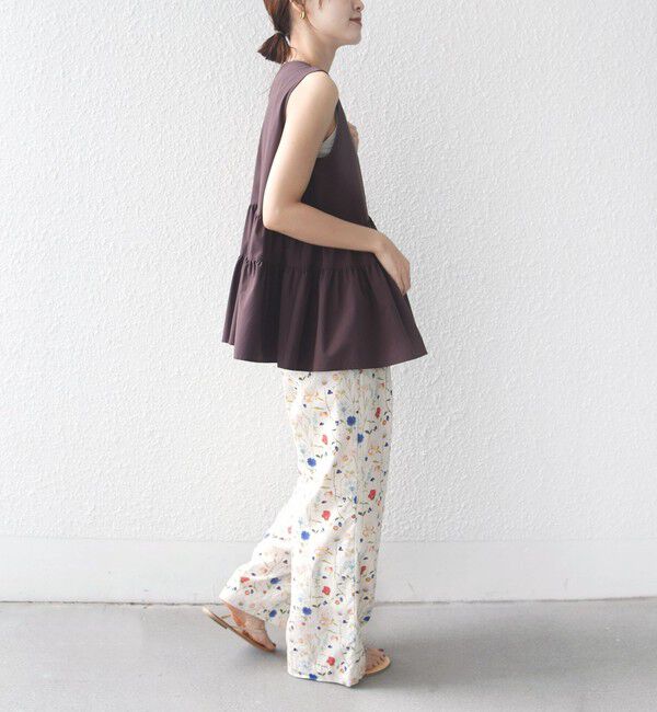 SHIPS for women「〈接触冷感 / 撥水加工〉TEXBRID(R) タフタ ノースリーブ ブラウス」|シャツ・ブラウス|