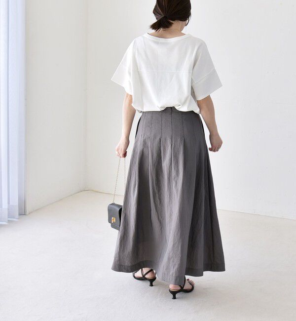 quaranciel「quaranciel:〈接触冷感/汗染み防止加工/洗濯機可能〉CAT プリント TEE」|Tシャツ・カットソー|
