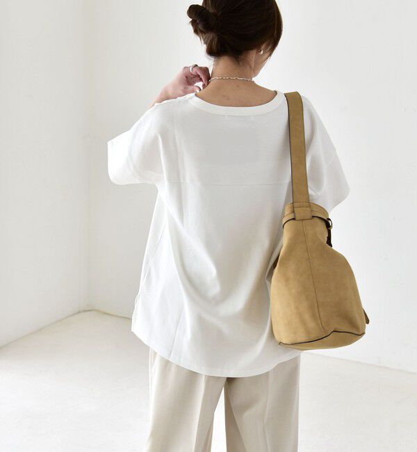 quaranciel「quaranciel:〈接触冷感/汗染み防止加工/洗濯機可能〉CAT プリント TEE」|Tシャツ・カットソー|