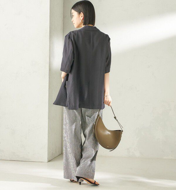 SHIPS for women「〈手洗い可能〉ACAR バンピー チェック タック パンツ」|その他|