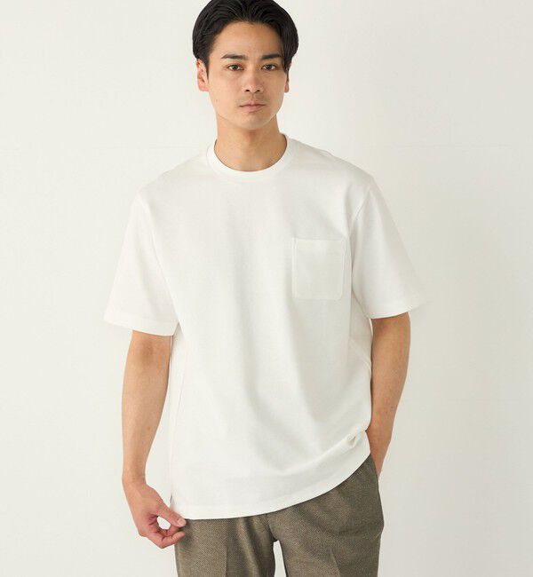 SHIPS Colors 「SHIPS Colors:〈吸水速乾・遮熱・UVカット〉AVANT(R) 3D サーフニット T◇」|Tシャツ・カットソー|ホワイト