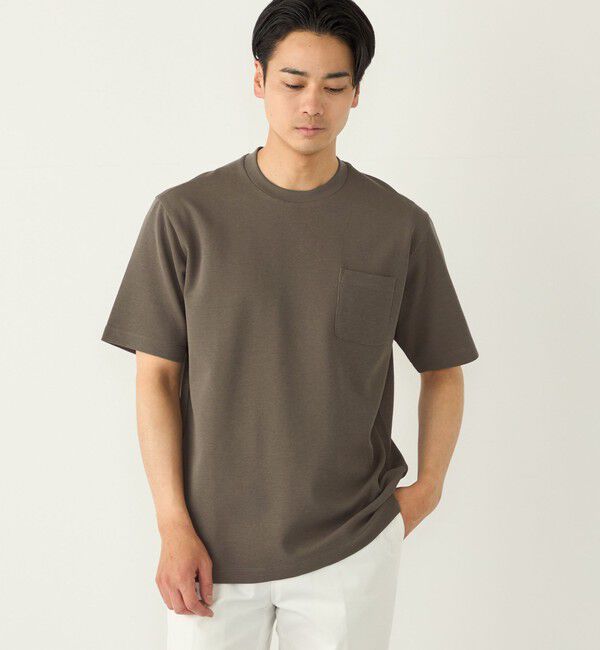 SHIPS Colors 「SHIPS Colors:〈吸水速乾・遮熱・UVカット〉AVANT(R) 3D サーフニット T◇」|Tシャツ・カットソー|ブラウン