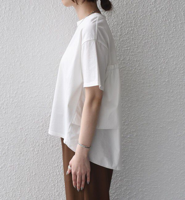 SHIPS Colors 「SHIPS Colors:〈手洗い可能〉バックティアード デザイン カットソー」|Tシャツ・カットソー|
