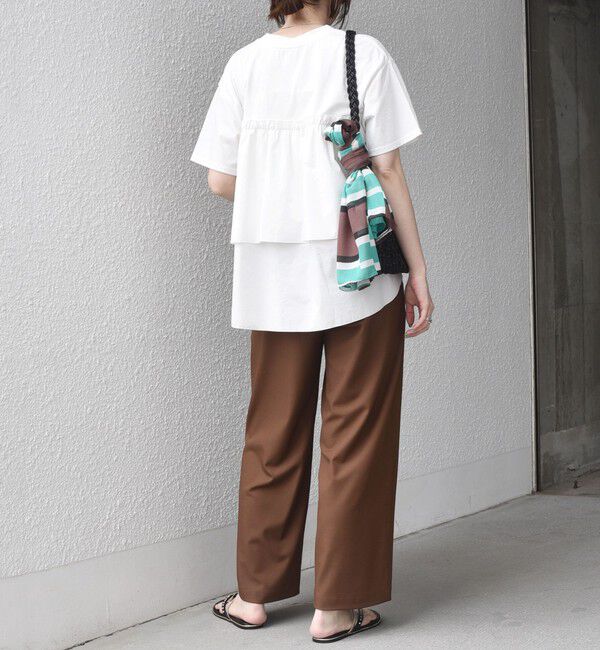 SHIPS Colors 「SHIPS Colors:〈手洗い可能〉バックティアード デザイン カットソー」|Tシャツ・カットソー|