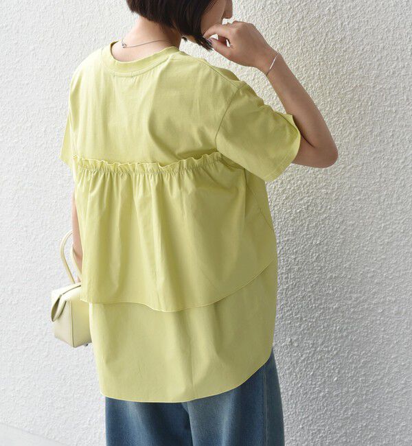 SHIPS Colors 「SHIPS Colors:〈手洗い可能〉バックティアード デザイン カットソー」|Tシャツ・カットソー|