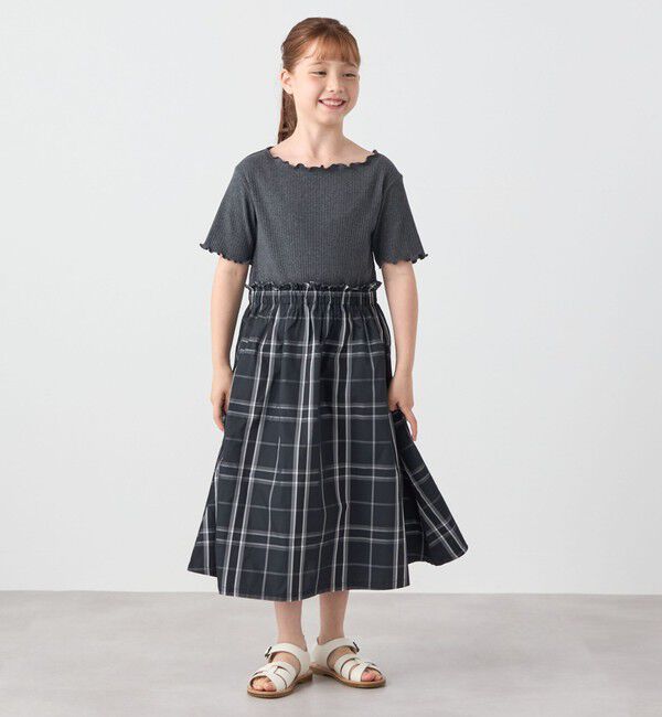 SHIPS any「SHIPS any: チェック柄 ドッキング ワンピース<KIDS>」|ワンピース|