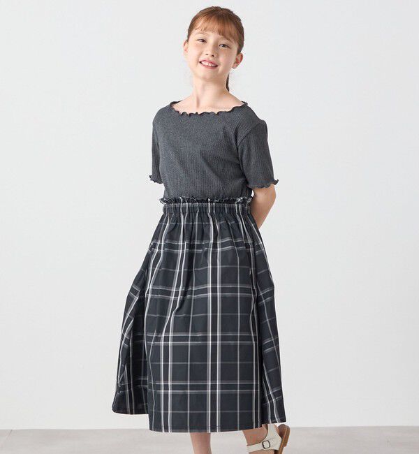 SHIPS any「SHIPS any: チェック柄 ドッキング ワンピース<KIDS>」|ワンピース|