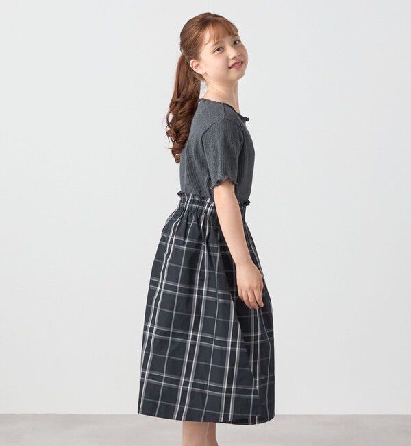 SHIPS any「SHIPS any: チェック柄 ドッキング ワンピース<KIDS>」|ワンピース|