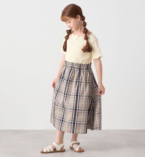 SHIPS any「SHIPS any: チェック柄 ドッキング ワンピース<KIDS>」|ワンピース|