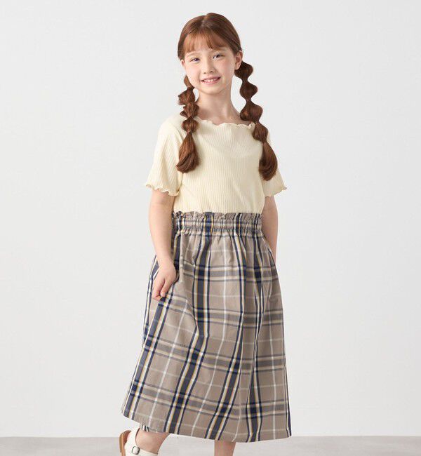 SHIPS any「SHIPS any: チェック柄 ドッキング ワンピース<KIDS>」|ワンピース|