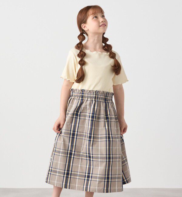 SHIPS any「SHIPS any: チェック柄 ドッキング ワンピース<KIDS>」|ワンピース|