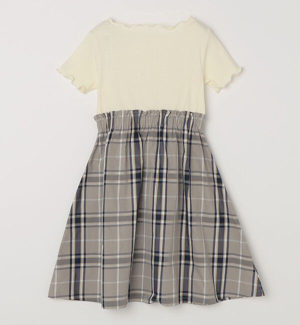 SHIPS any「SHIPS any: チェック柄 ドッキング ワンピース<KIDS>」|ワンピース|