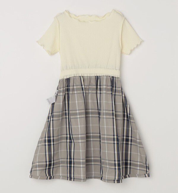 SHIPS any「SHIPS any: チェック柄 ドッキング ワンピース<KIDS>」|ワンピース|