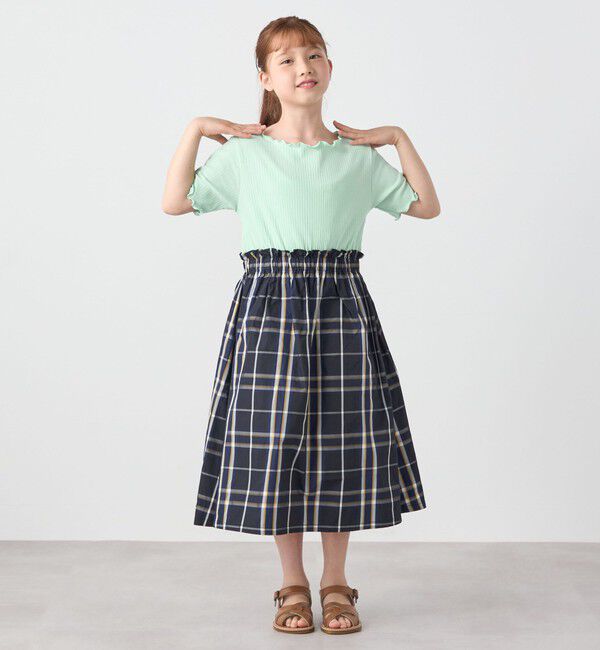 SHIPS any「SHIPS any: チェック柄 ドッキング ワンピース<KIDS>」|ワンピース|