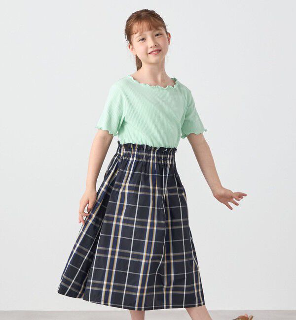 SHIPS any「SHIPS any: チェック柄 ドッキング ワンピース<KIDS>」|ワンピース|