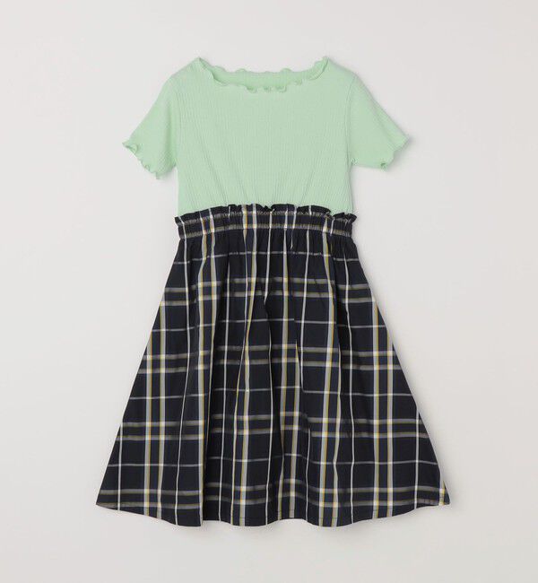 SHIPS any「SHIPS any: チェック柄 ドッキング ワンピース<KIDS>」|ワンピース|