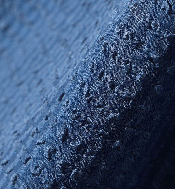 quaranciel「quaranciel:〈手洗い可能〉サッカー ドロストカラー スキッパー シャツ ブラウス」|シャツ・ブラウス|