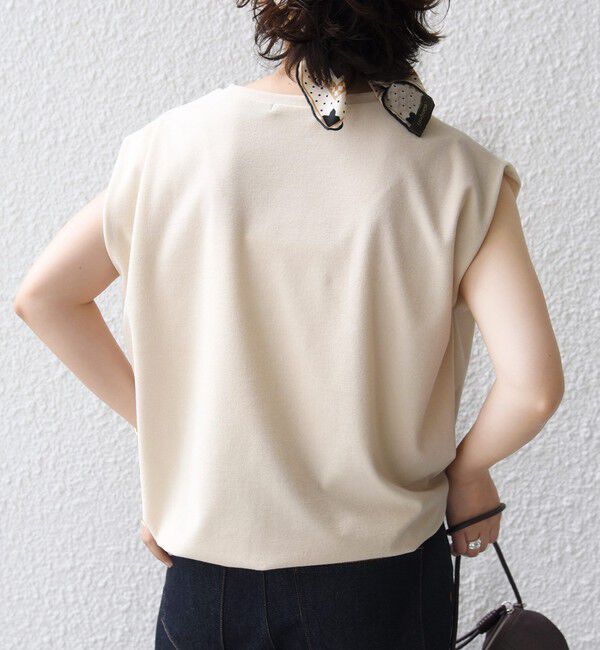 SHIPS for women「【実力派ベーシック】〈接触冷感/UVカット〉マイクロ パイル フレンチスリーブ プルオーバー」|Tシャツ・カットソー|