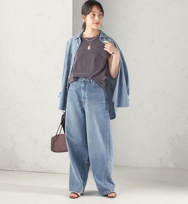 SHIPS for women「【実力派ベーシック】〈接触冷感/UVカット〉マイクロ パイル フレンチスリーブ プルオーバー」|Tシャツ・カットソー|