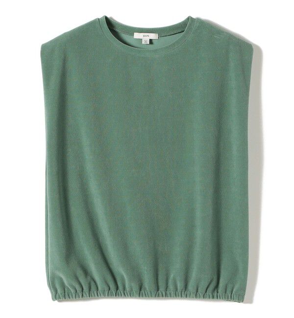 SHIPS for women「【実力派ベーシック】〈接触冷感/UVカット〉マイクロ パイル フレンチスリーブ プルオーバー」|Tシャツ・カットソー|