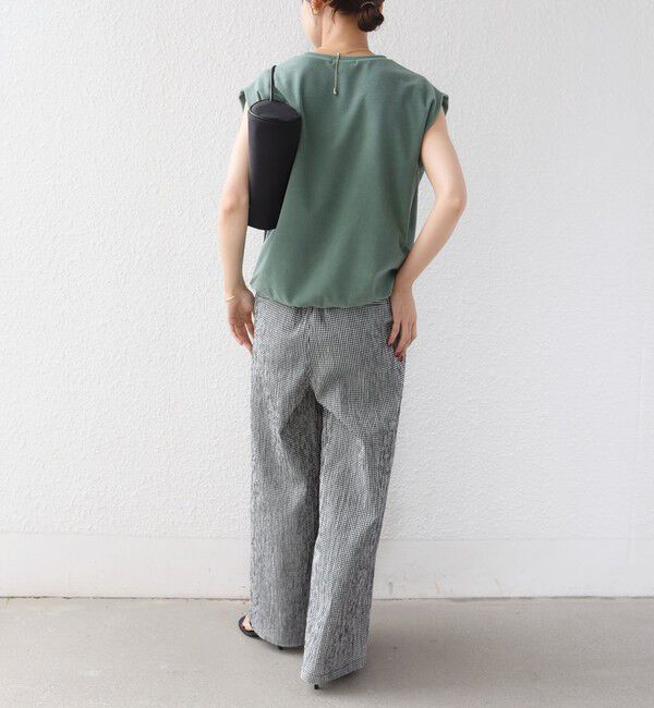 SHIPS for women「【実力派ベーシック】〈接触冷感/UVカット〉マイクロ パイル フレンチスリーブ プルオーバー」|Tシャツ・カットソー|