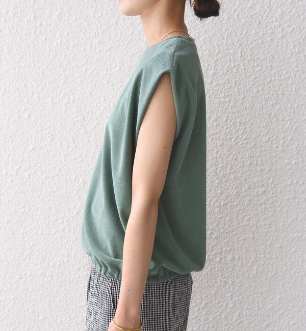 SHIPS for women「【実力派ベーシック】〈接触冷感/UVカット〉マイクロ パイル フレンチスリーブ プルオーバー」|Tシャツ・カットソー|
