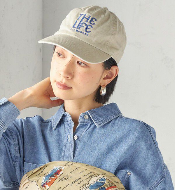 SHIPS for women「〈洗濯機可能〉J.J.MERCER: 刺繍 ロゴ キャップ」|キャップ・キャスケット|