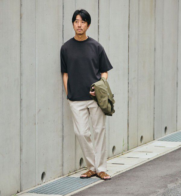 SHIPS「SHIPS: ハウンドトゥース 膨れ ジャカード ショートスリーブ Tシャツ」|Tシャツ・カットソー|