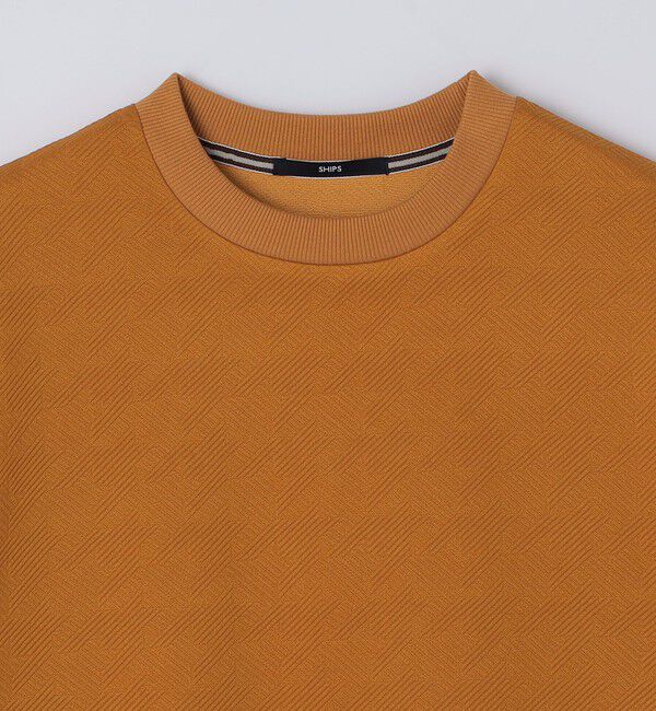 SHIPS「SHIPS: ハウンドトゥース 膨れ ジャカード ショートスリーブ Tシャツ」|Tシャツ・カットソー|