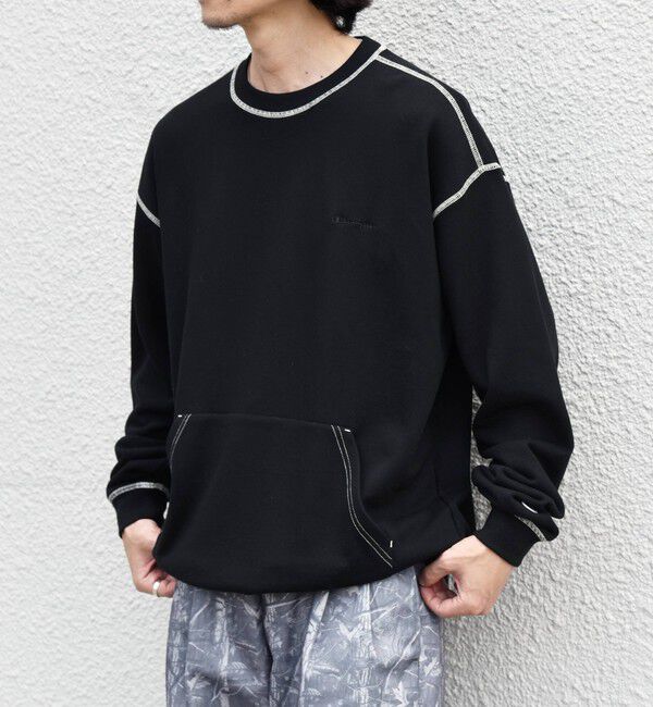 SHIPS any「【SHIPS any別注】Champion: ワンポイント ロゴ 刺繍 ステッチ リラックス スウェット◆」|スウェット・ジャージ|